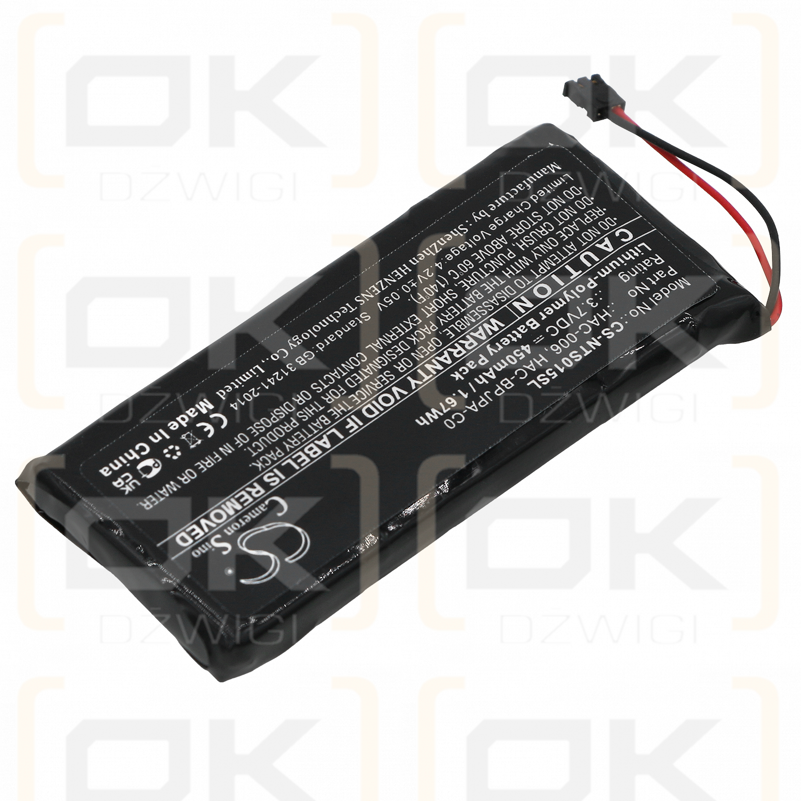 Nintendo HAC-A-JCL-C0 / HAC-006 450mAh Li-Polímero 3.7V (Cameron Sino)