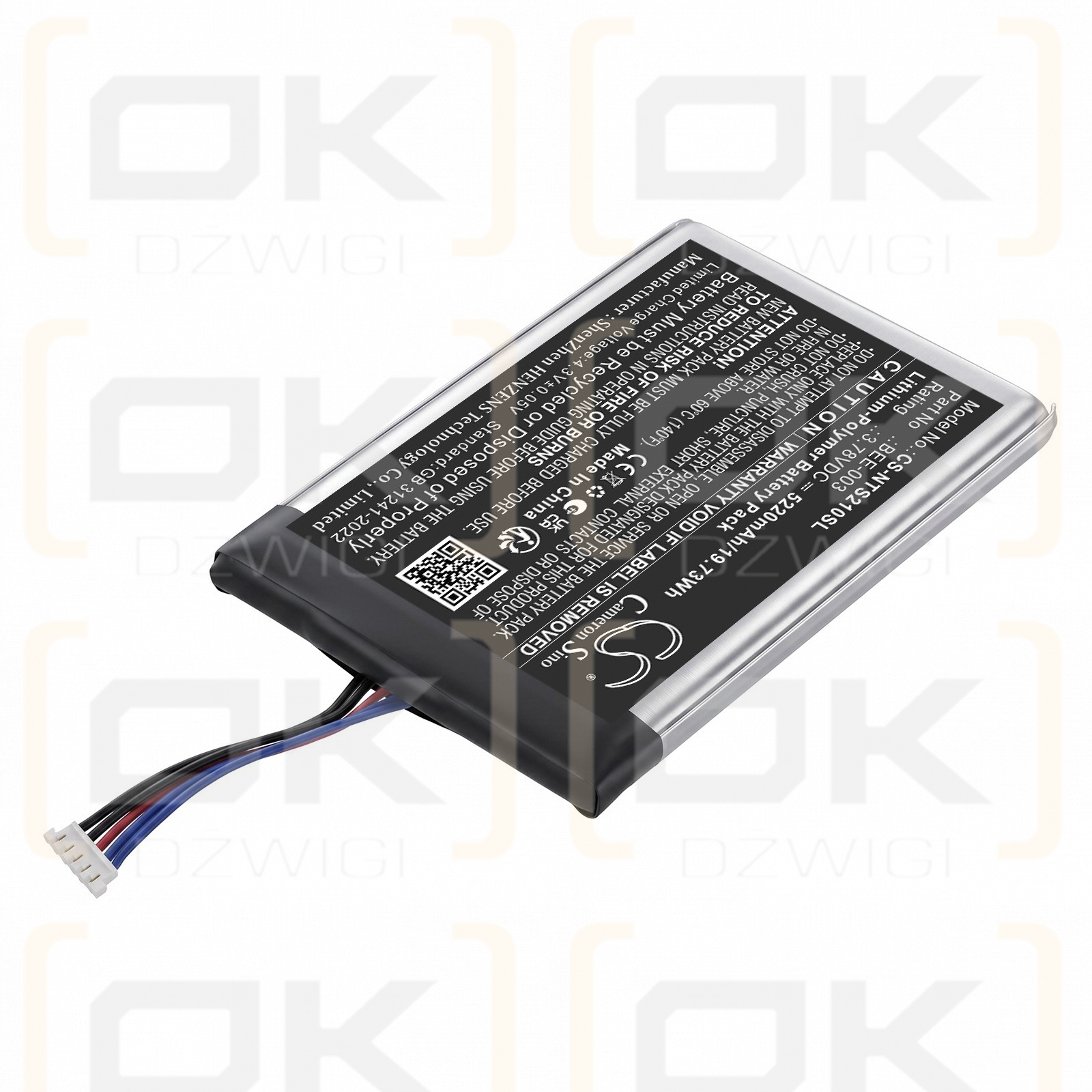 Batería de repuesto para Nintendo Switch 2 / BEE-003 5220 mAh Li-Polymer 3.7 V (Cameron Sino)