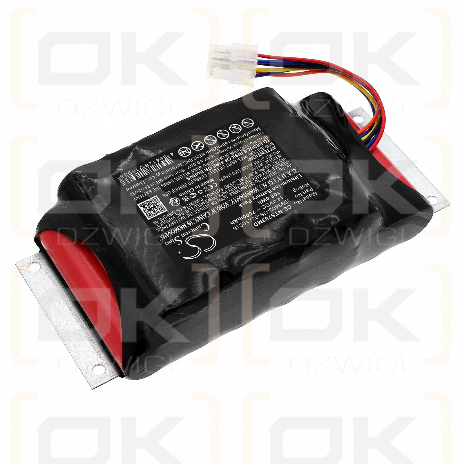 Inventus 703-0731-00-RF / 993400-US-08210016 Batería de iones de litio de 6800 mAh y 14,4 V (Cameron Sino)