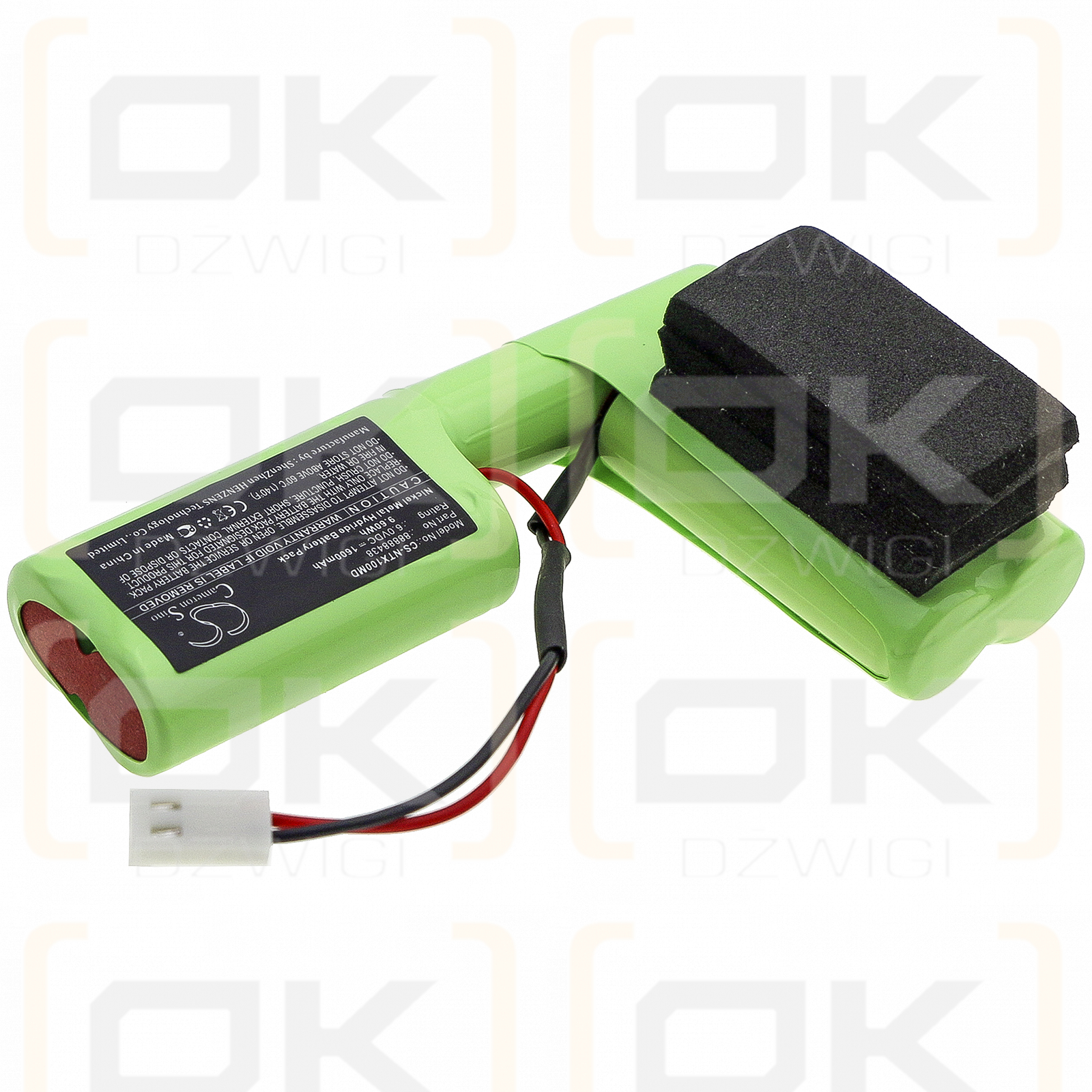 NUTRICIA Micromax915 / 88888438 1600 mAh Ni-MH 6 V (Cameron Sino)