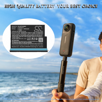 Replacement Battery for Insta360 X4 Air / CINSBAFA 2000mAh Li-ion 3.89V (Cameron Sino)