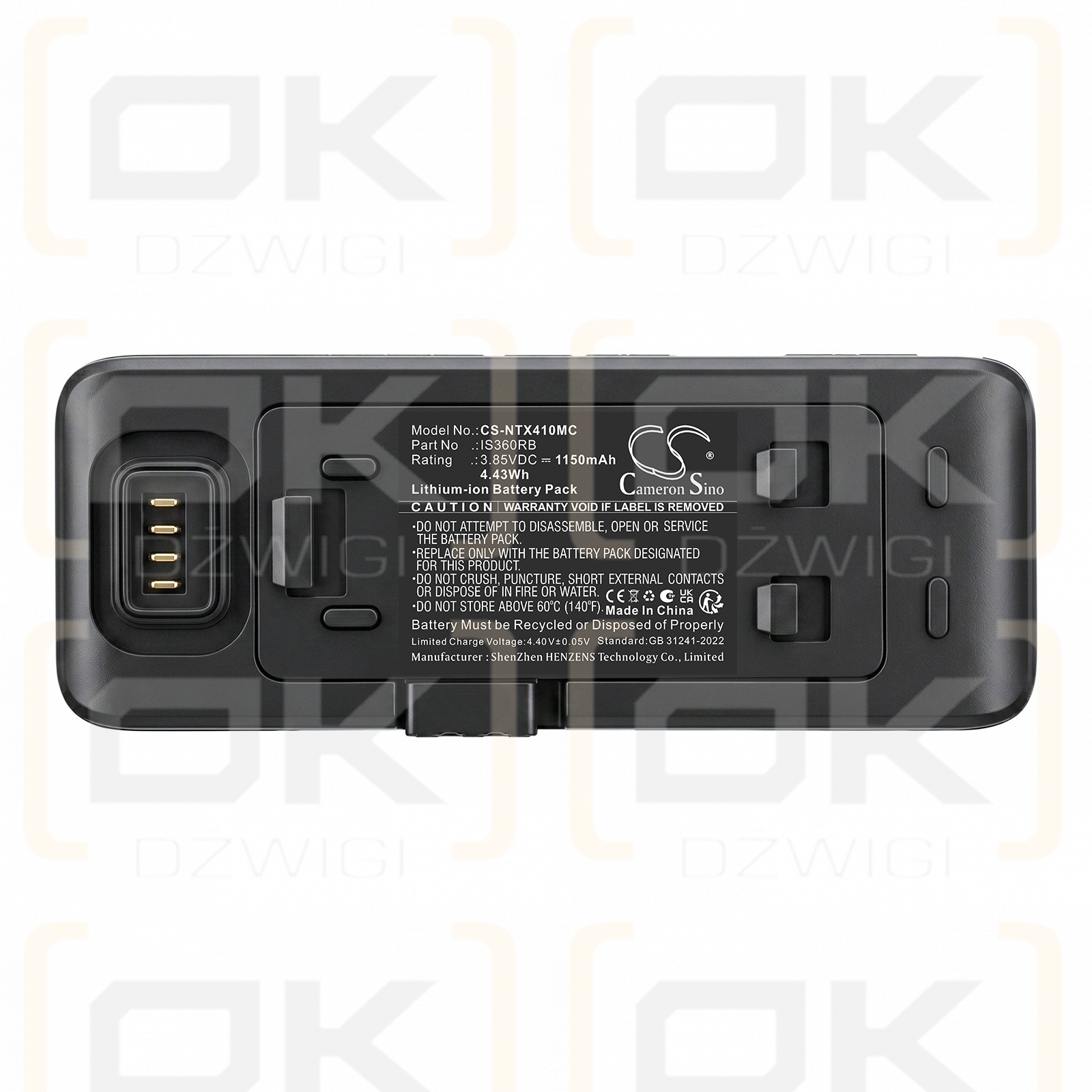 Bateria zamienna do Insta360 One RS / IS360RB 1150 mAh Li-ion 3.85 V (Cameron Sino)