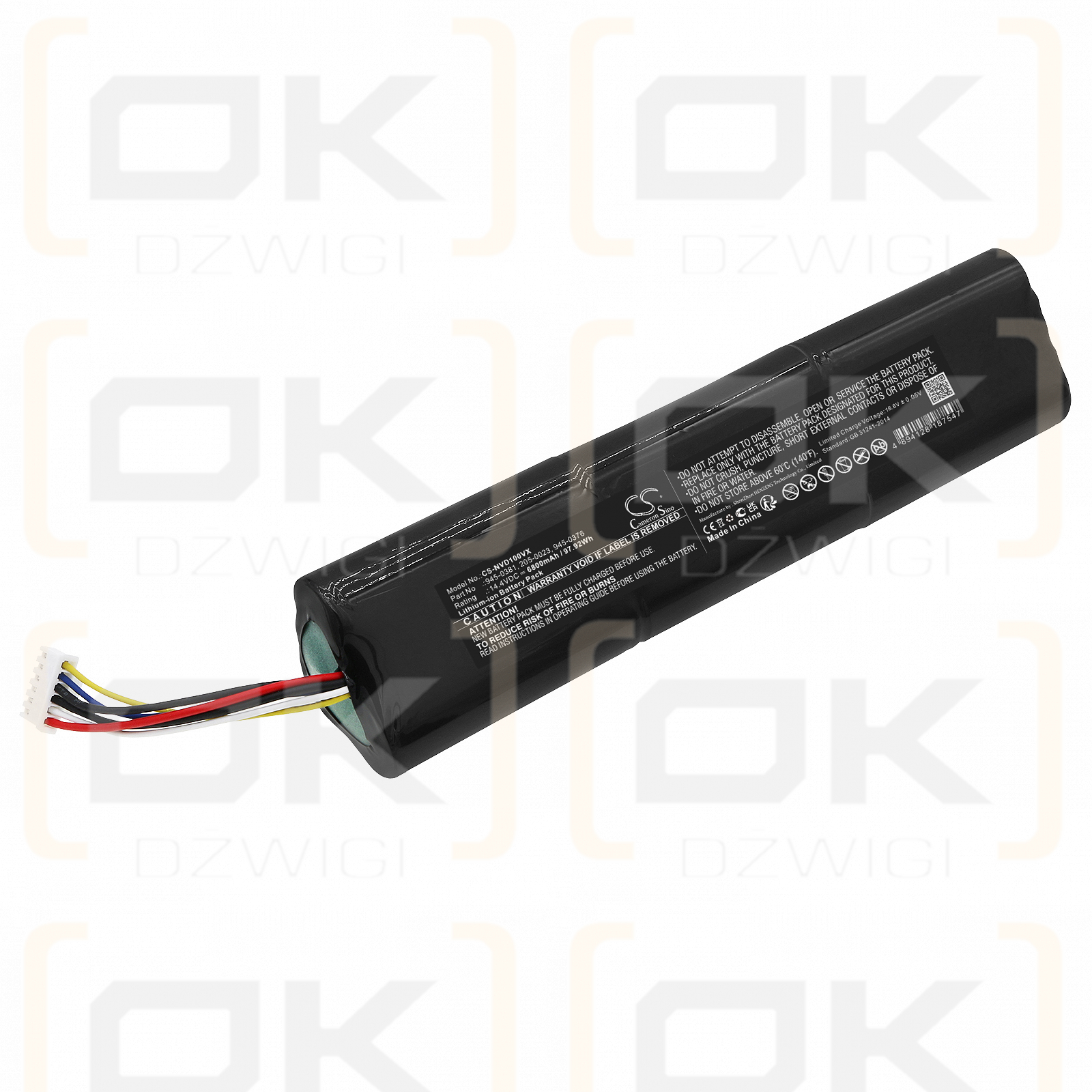 Neato 905-0596 / 945-0381 6800 mAh Li-Ion 14,4 V (Cameron Sino)