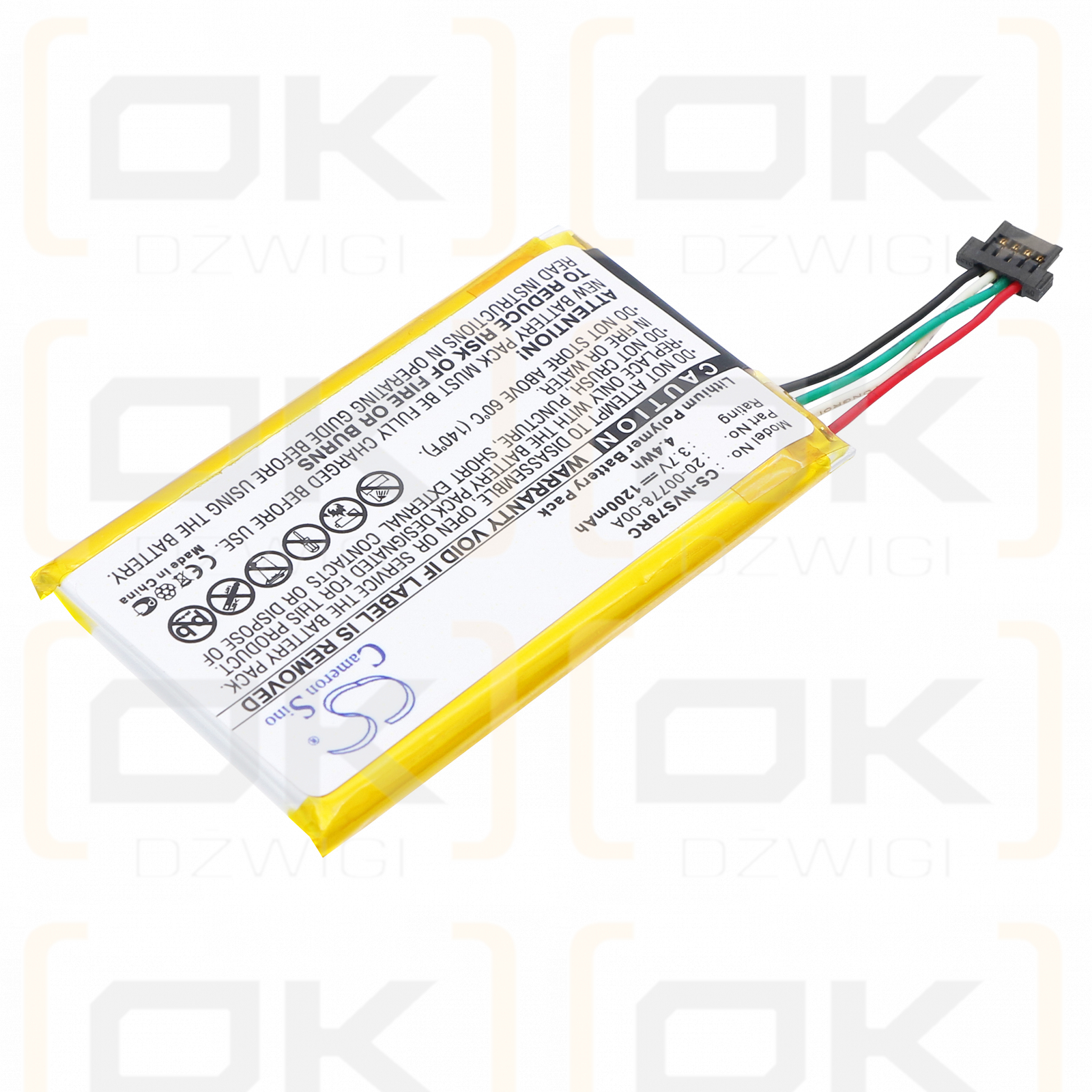 Nevo SL / 20-00778-00A 1200 mAh Li-Polymer 3.7 V (Cameron Sino)