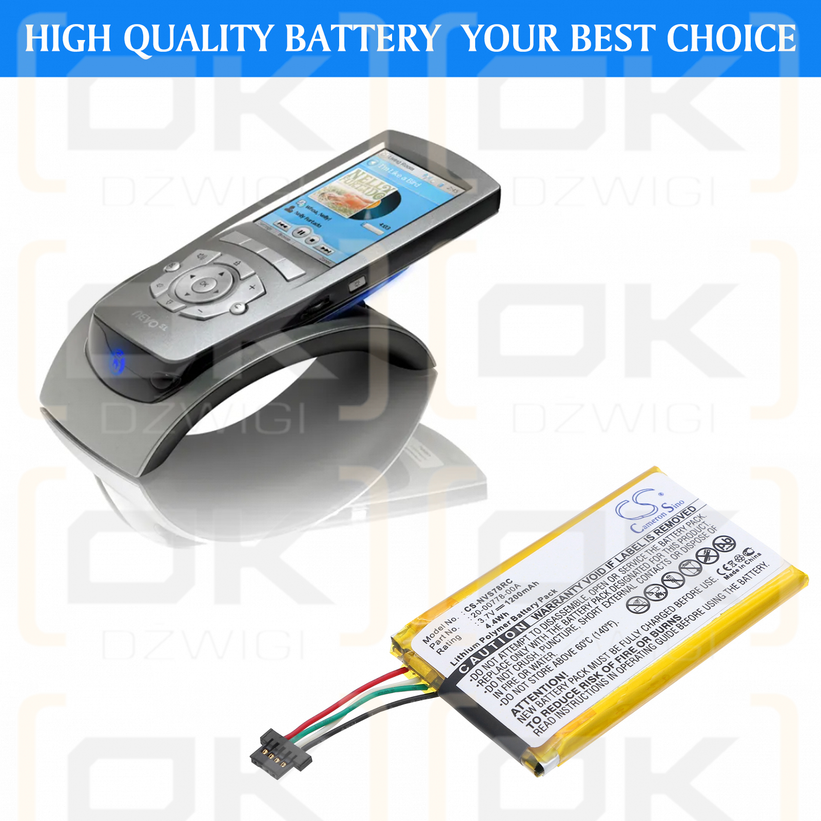 Nevo SL / 20-00778-00A 1200 mAh Li-Polymer 3.7 V (Cameron Sino)