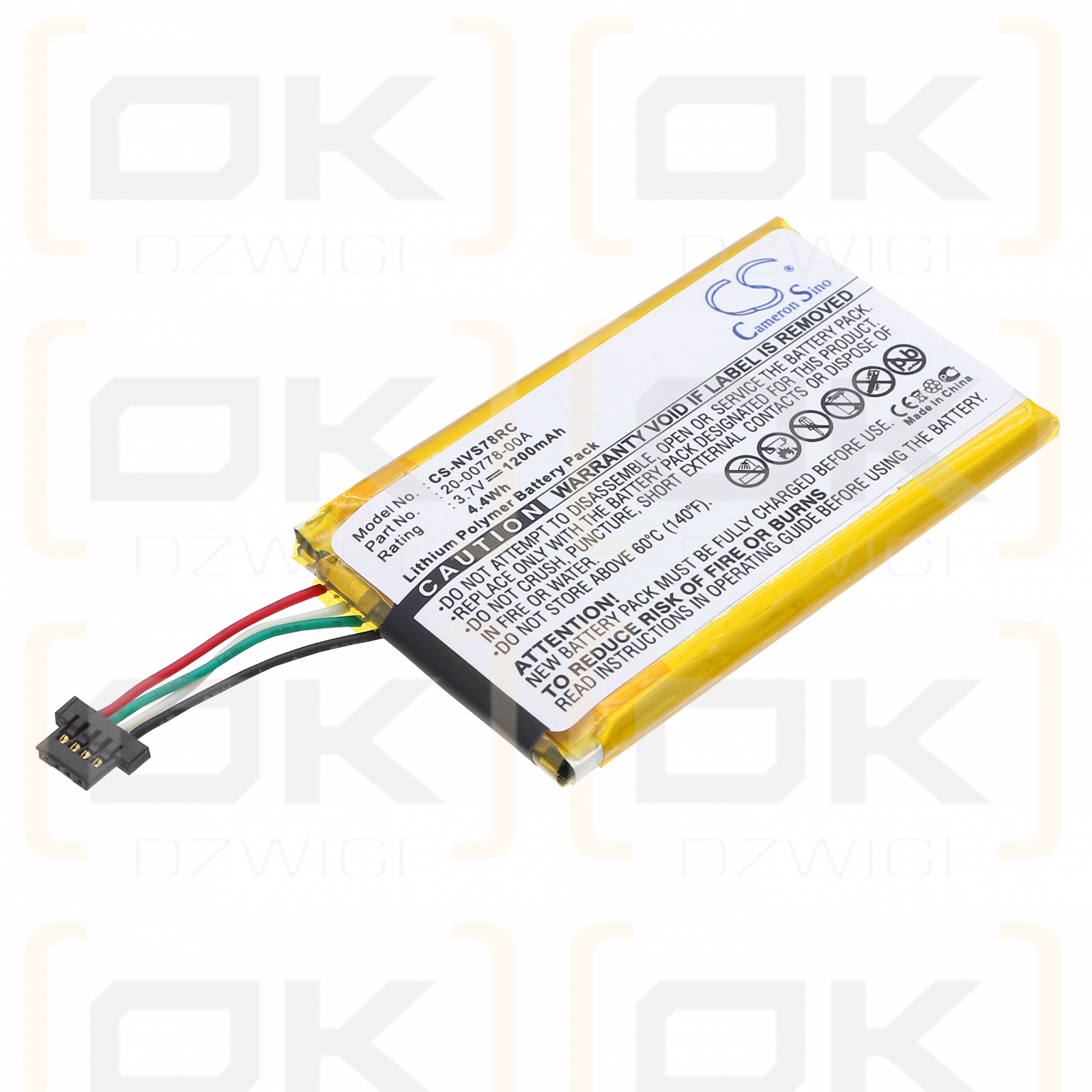 Nevo SL / 20-00778-00A 1200 mAh Li-Polymer 3.7 V (Cameron Sino)