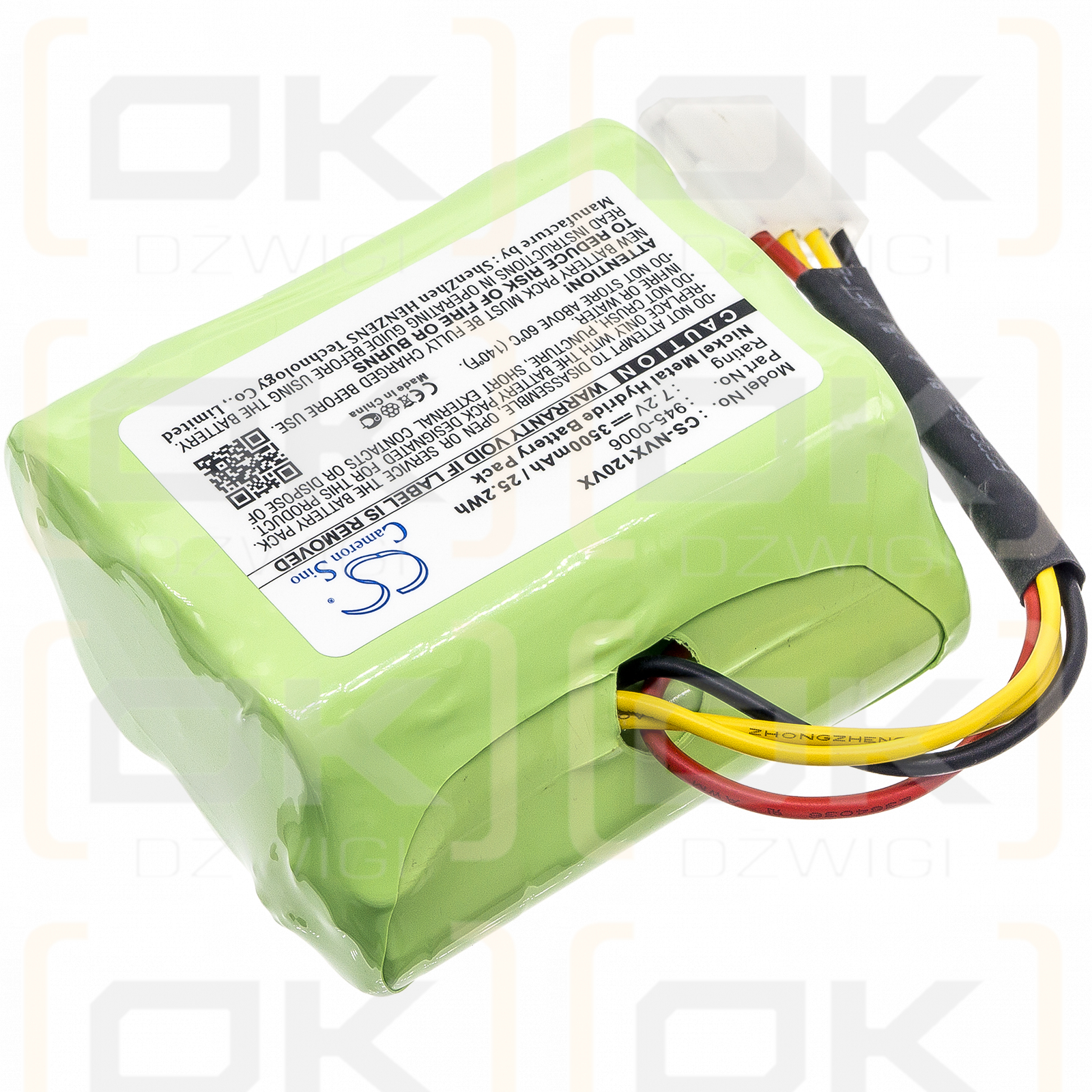 Neato 945-0080 / 945-0006 3500mAh Ni-MH 7.2V (Cameron Sino)