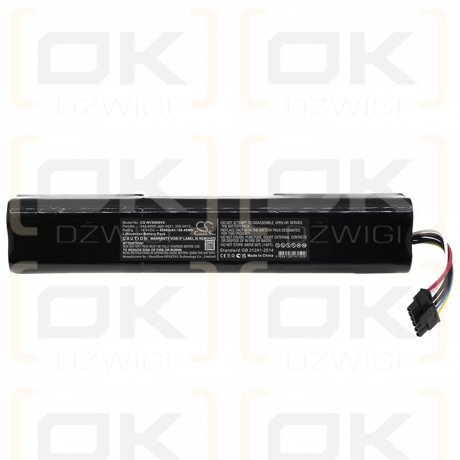 Neato Botvac D6 conectado / 945-0225 4200 mAh Li-ion 14,4 V (Cameron Sino)