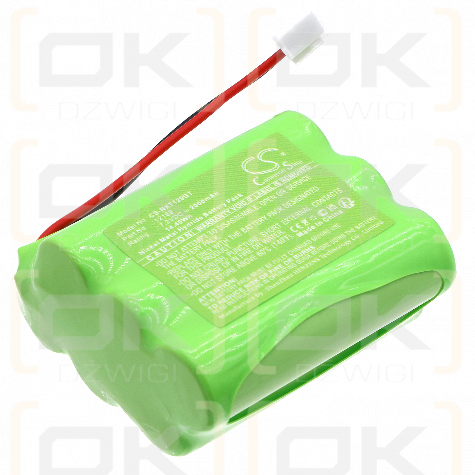 LUPUS XT2 Plus 12045 / 12188 2000mAh Ni-MH 7.2V (Cameron Sino)