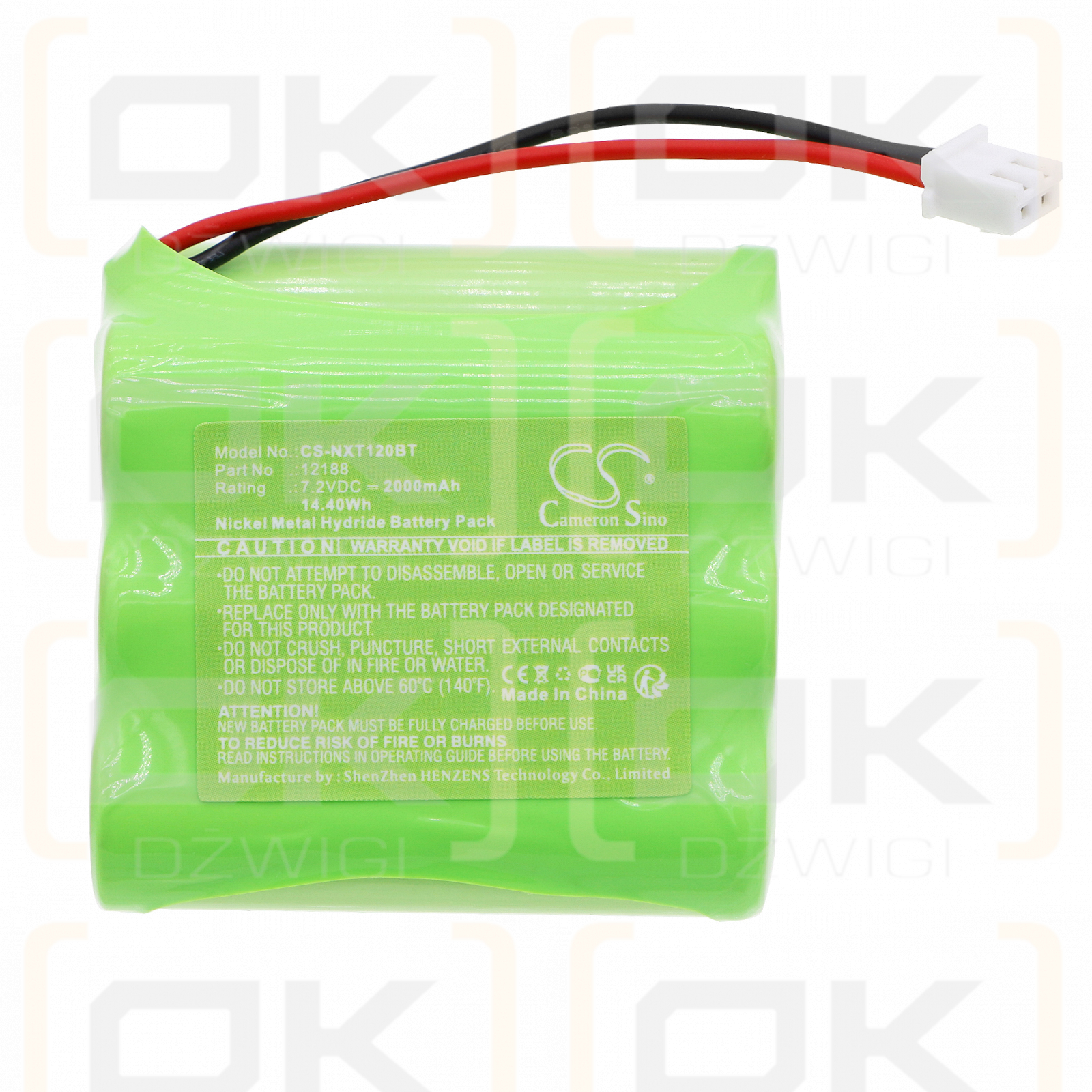 LUPUS XT2 Plus 12045 / 12188 2000mAh Ni-MH 7.2V (Cameron Sino)