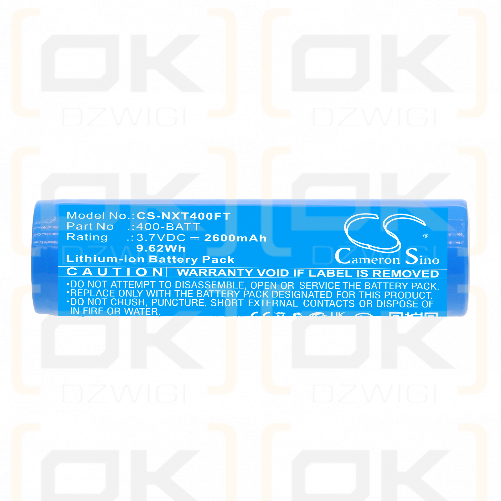 Nightstick TAC-450 / 400-BATT 2600 mAh Li-Ion 3,7 V (Cameron Sino)