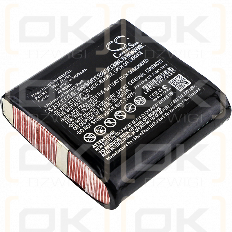 Noyes W2003M / 3900-05-001 3400mAh Li-ion 14.4V (Cameron Sino)