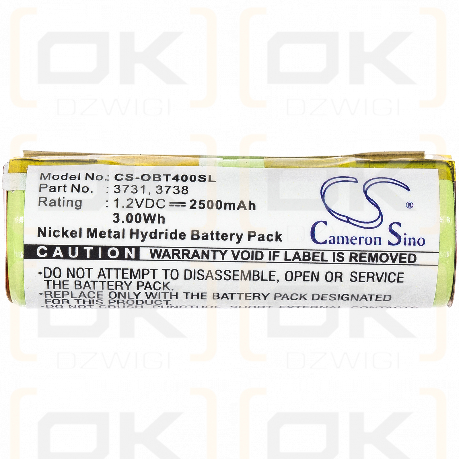 Oral-B 9900 Zahnbürste / 3731 2500 mAh Ni-MH 1,2 V (Cameron Sino)