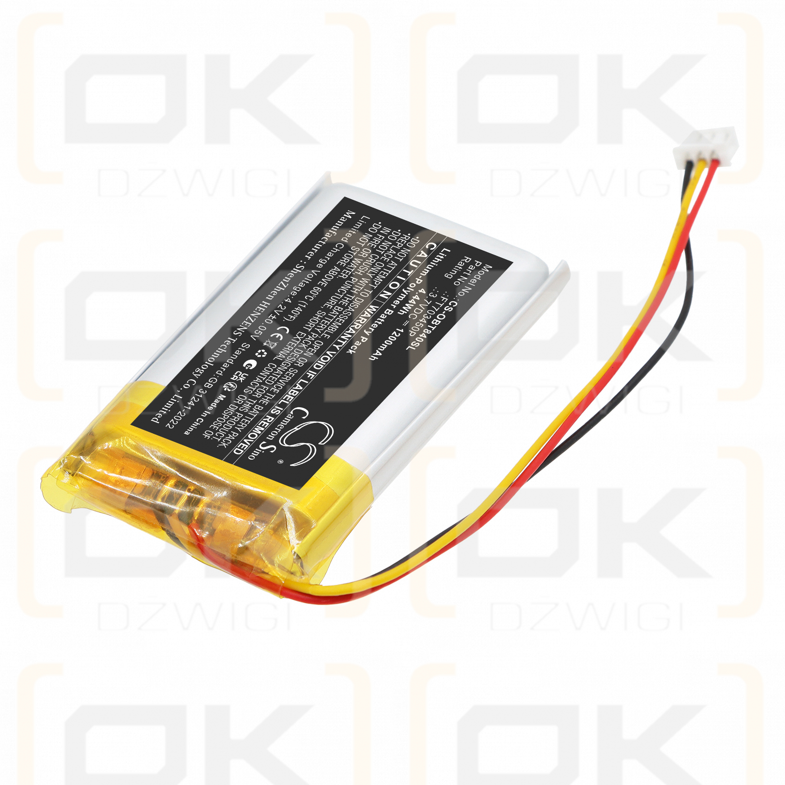 Replacement Battery for Orion TI-84 Plus / FT703450P 1200mAh Li-Polymer 3.7V (Cameron Sino)
