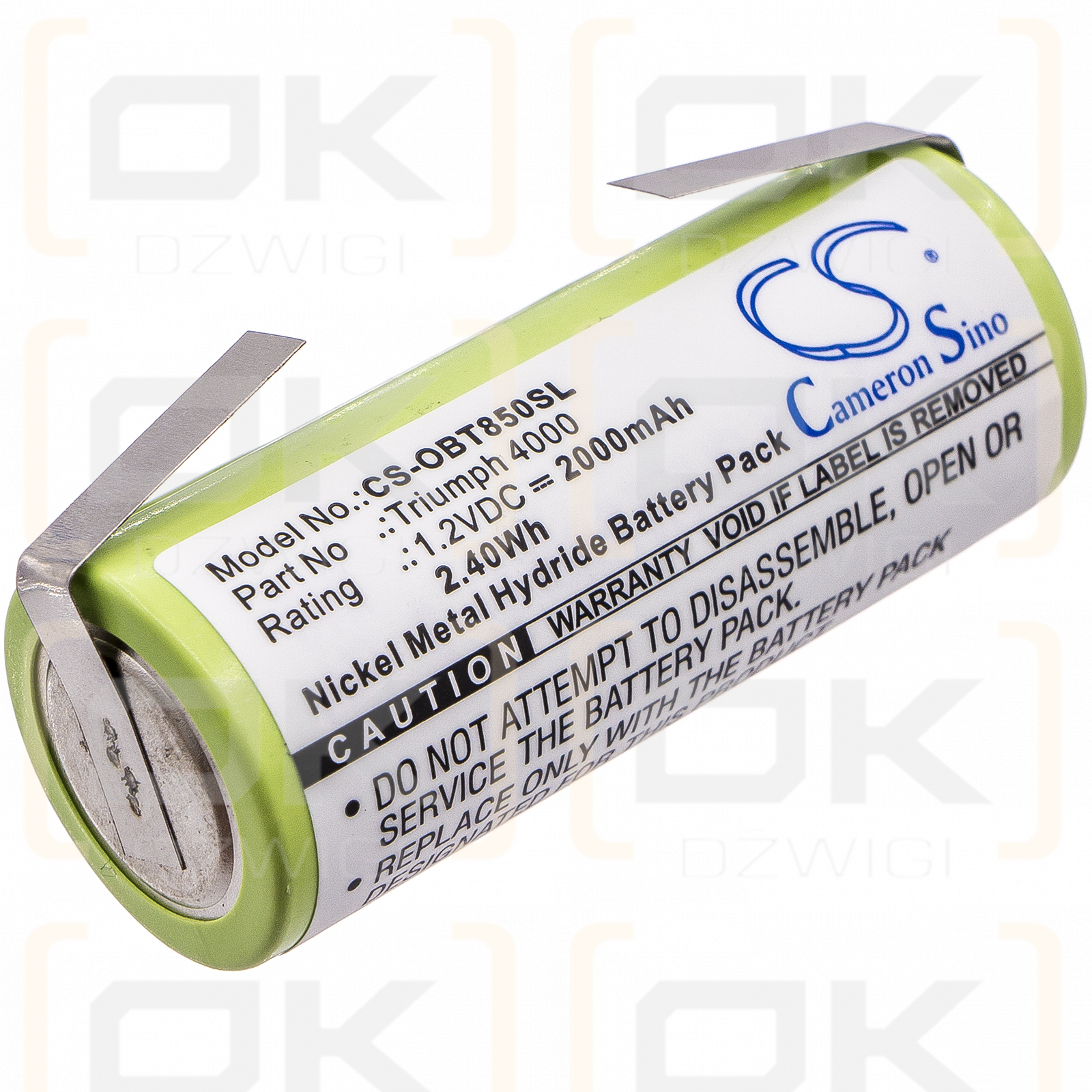 Oral-B Triumph 4000 / 3761 2000 mAh Ni-MH 1,2 V (Cameron Sino)