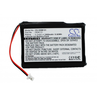  1600mAh Li-Ion 3.7V (Cameron Sino)