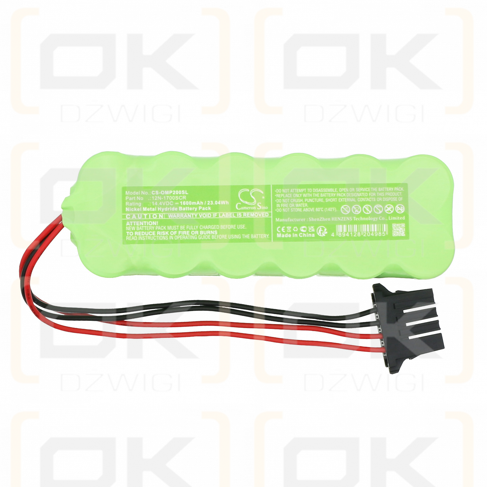 Okuma OSP-P200M / 12N-1700SCR 1600 mAh Ni-MH 14,4 V (Cameron Sino)