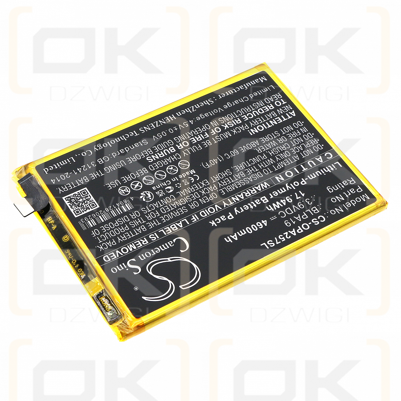 OPPO CPH2577 / BLPA19 4600 mAh Li-Polymer 3,9 V (Cameron Sino)