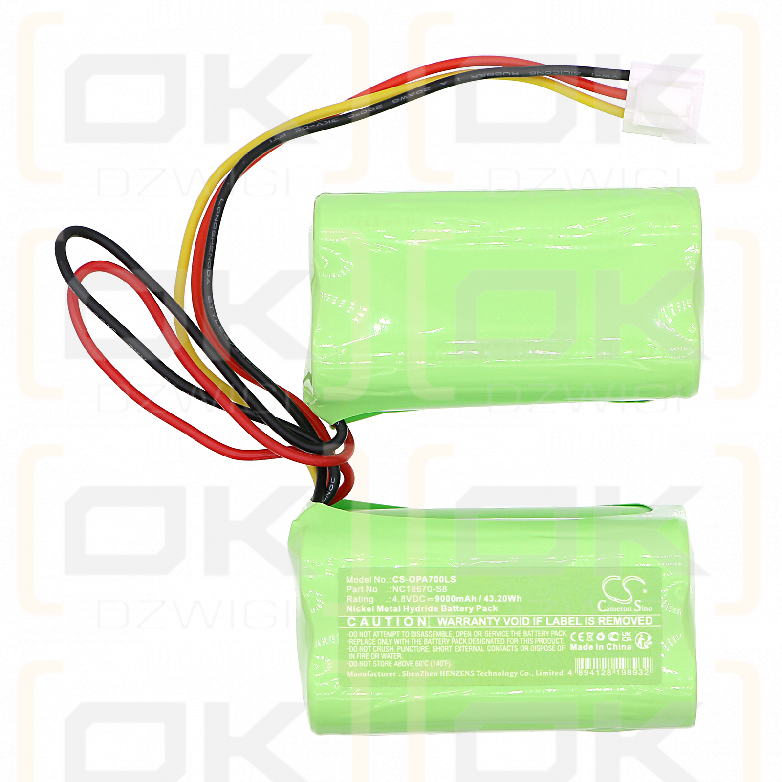 Serie awex ANX/NC18670-S8 9000mAh Ni-MH 4,8 V (Cameron Sino)