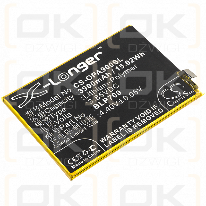 OPPO PCAM10 / BLP709 3900mAh Li-Polymer 3.85V (Cameron Sino)