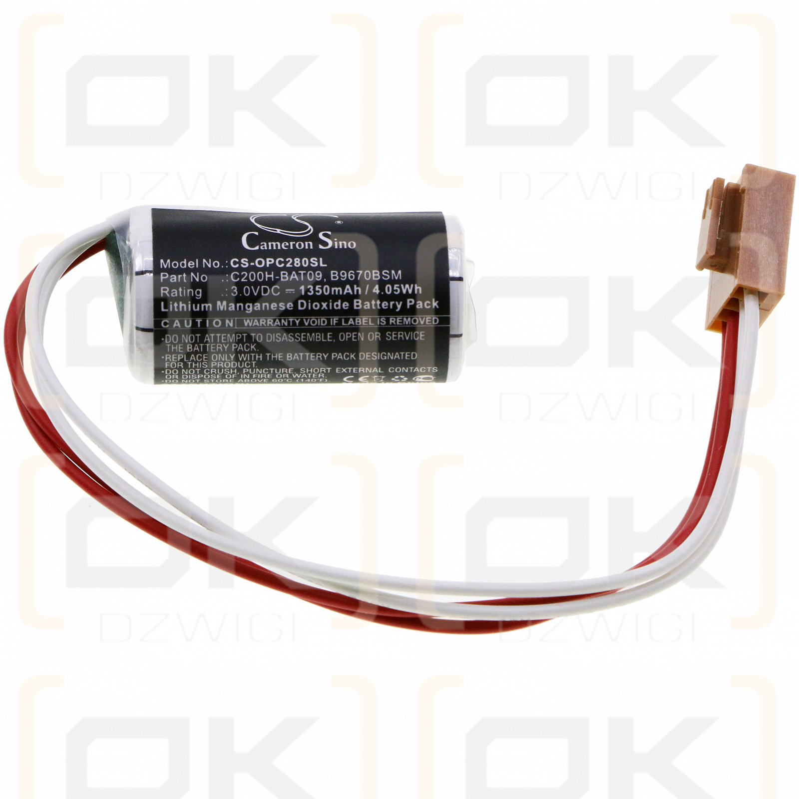 Honeywell DCP551 / 81446140-001 1350mAh Li-MnO2 3.0V (Cameron Sino)