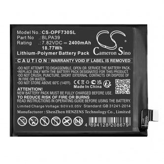 OPPO PHZ110 / BLPA39 2400 mAh Li-Polymer 7,82 V (Cameron Sino)