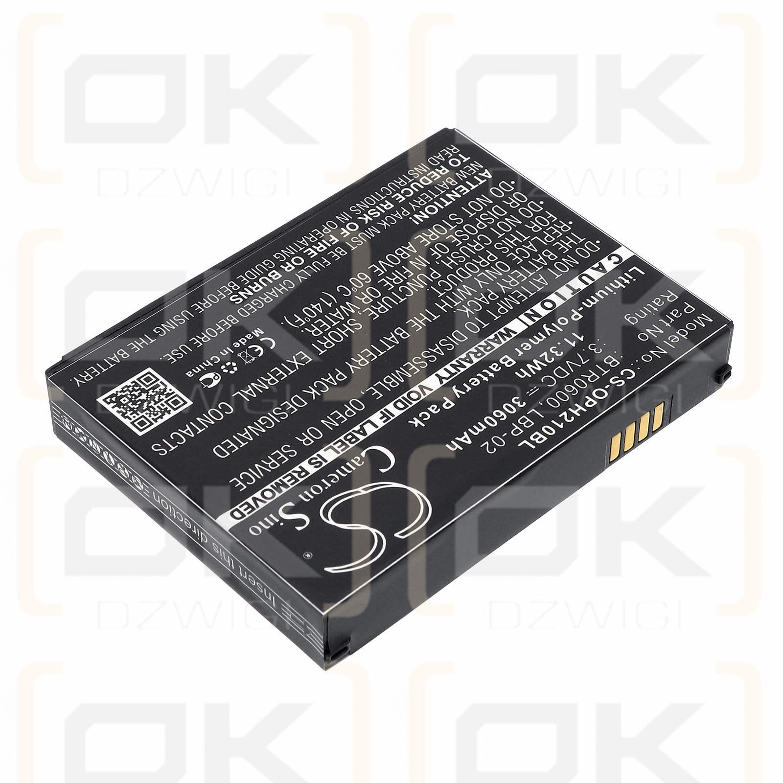 Opticon H-25 2D / BTR0600 3060 mAh Li-Polymer 3,7 V (Cameron Sino)