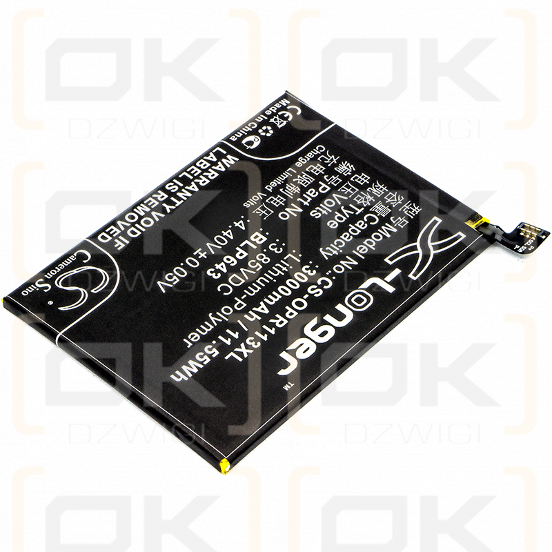 OPPO CPH1719 / BLP643 3000mAh Li-Polymer 3.85V (Cameron Sino)