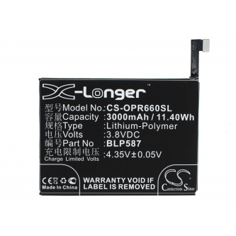 OPPO U3 / BLP585 3000 mAh Li-Polymer 3,8 V (Cameron Sino)