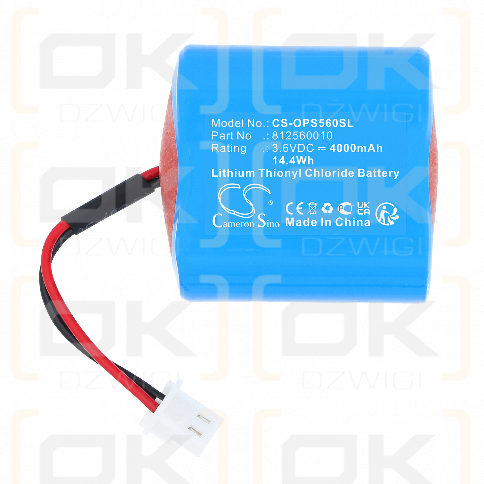 Orpak Systems nNR-T / 812560010 4000 mAh Li-SOCl2 3,6 V (Cameron Sino)