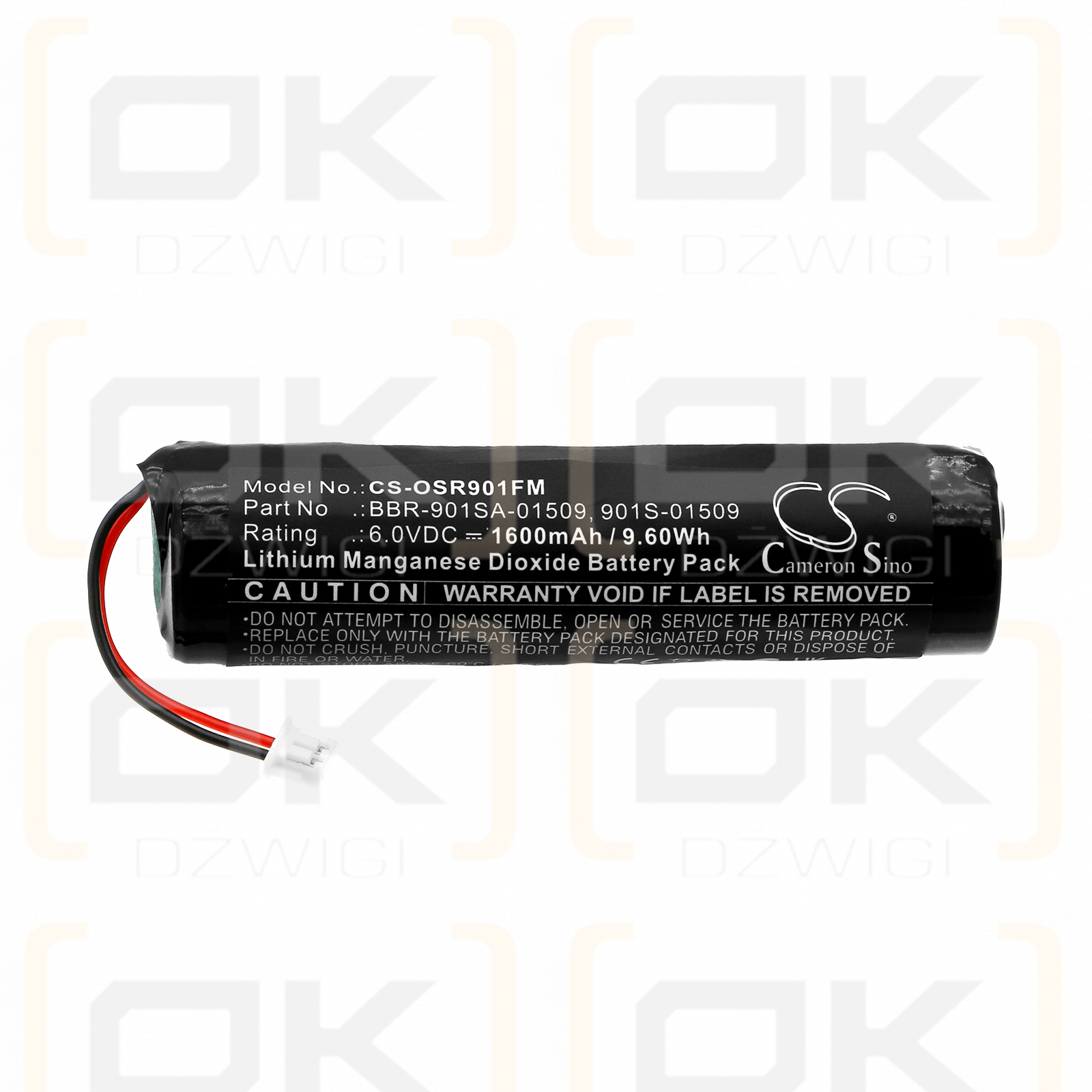 Ocean Signal MOB1 distress beacon / BBR-901SA-01509 1600mAh Li-MnO2 6.0V (Cameron Sino)