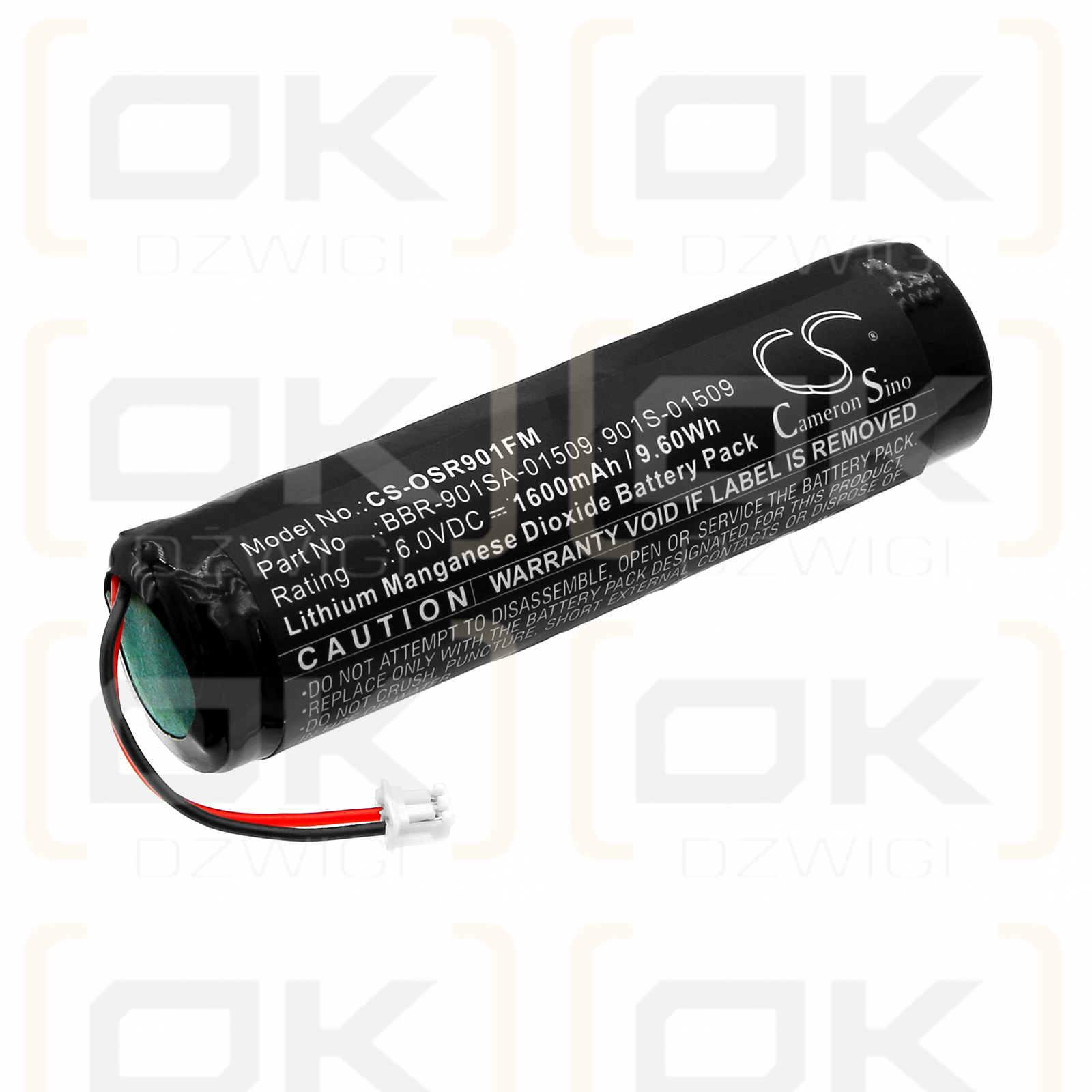 Ocean Signal MOB1 distress beacon / BBR-901SA-01509 1600mAh Li-MnO2 6.0V (Cameron Sino)