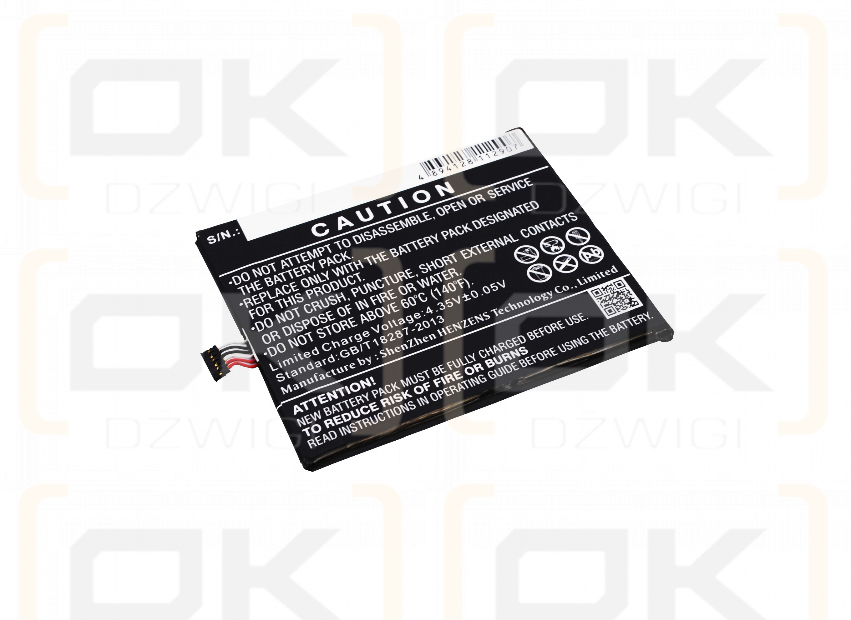 Alcatel OT-5025D / TLp029A1 2900 mAh Li-Polymer 3.8 V (Cameron Sino)
