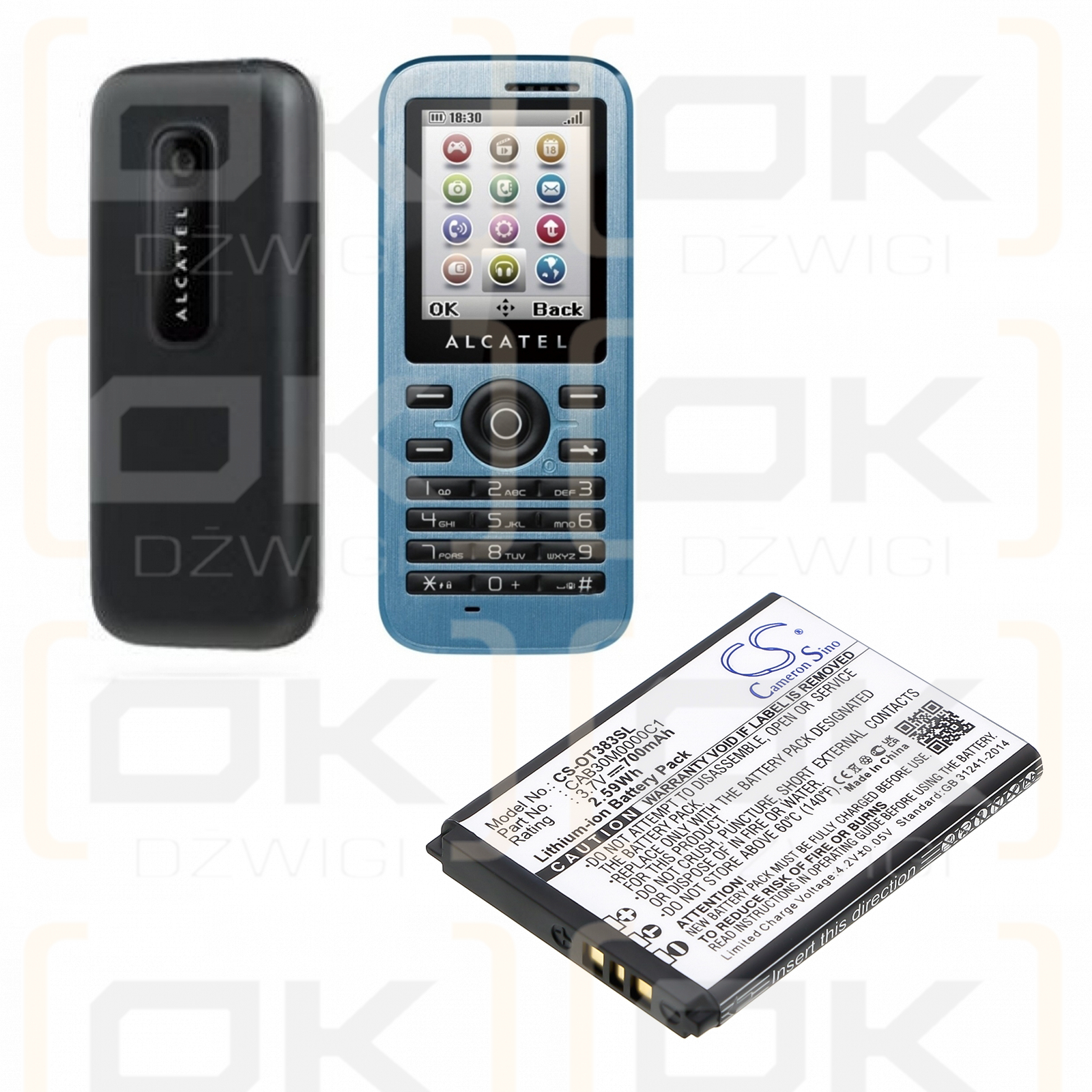 Vodafone VF541 / CAB30M0000C1 600mAh Li-ion 3.7V (Cameron Sino)