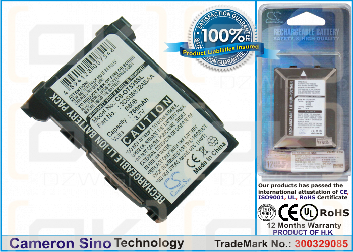 Replacement Battery for Alcatel OneTouch 565 / BH4 750 mAh Li-ion 3.7 V (Cameron Sino)