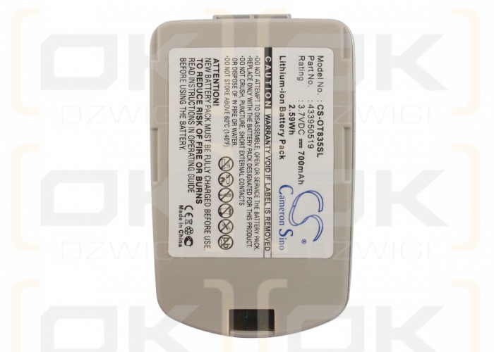 Alcatel O-T835 / 433950519 700 mAh Li-Ion 3,7 V (Cameron Sino)