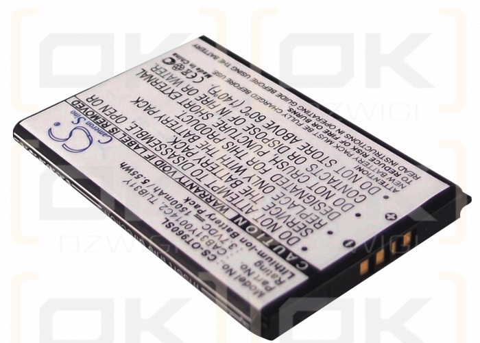 Alcatel OT-995s / CAB31Y0014C2 1500 mAh Li-Ion 3,7 V (Cameron Sino)