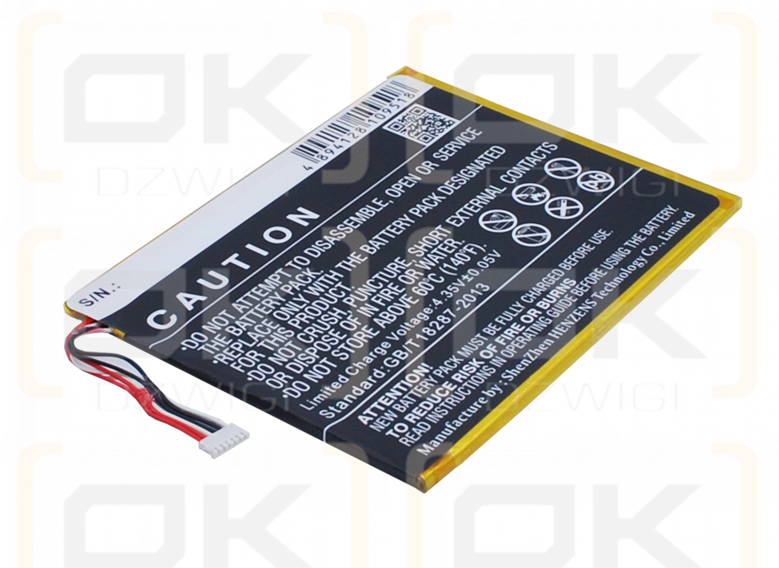 Alcatel OT-9006W / TLp028AD 2800 mAh Li-Polymer 3,8 V (Cameron Sino)