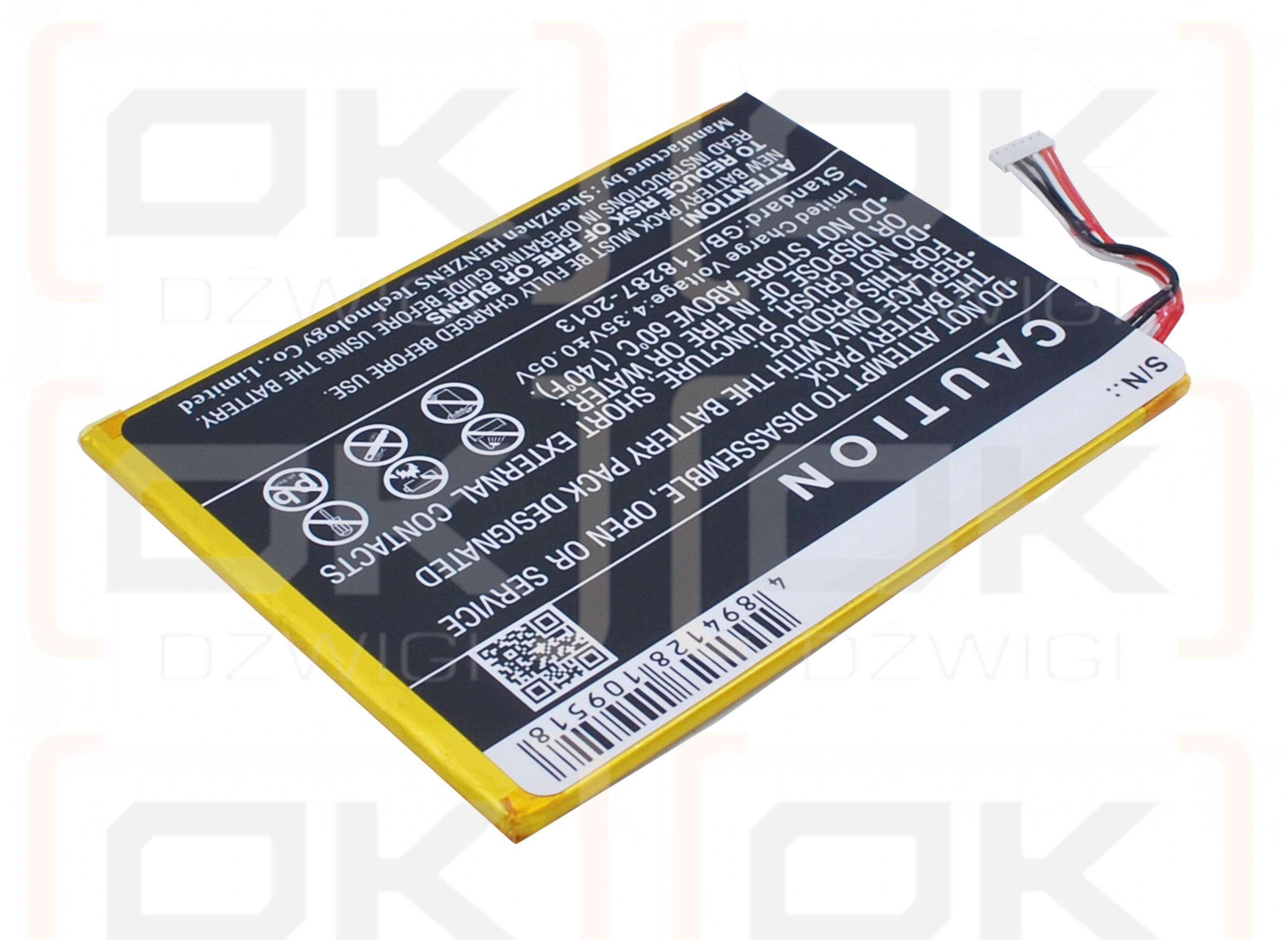 Alcatel OT-9006W / TLp028AD 2800 mAh Li-Polymer 3,8 V (Cameron Sino)