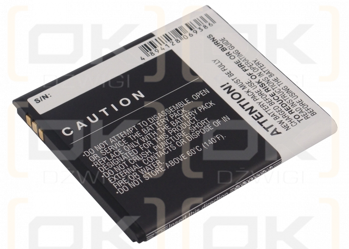 Alcatel One Touch 986 / CAB16D0003C1 1800 mAh Li-Ion 3,7 V (Cameron Sino)