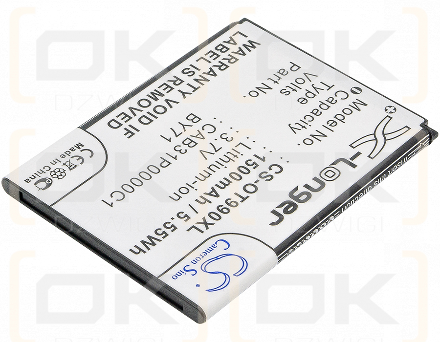 T-Mobile Move / CAB31P0000C1 1500 mAh Li-Ion 3,7 V (Cameron Sino)