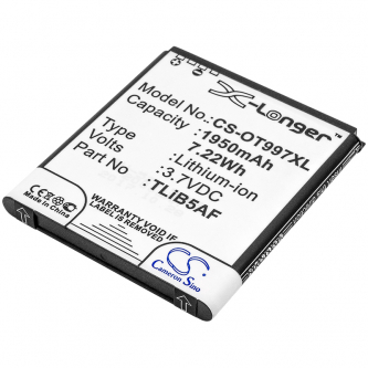 Alcatel One Touch 997D / CAB32E0000C1 1950 mAh Li-Ion 3,7 V (Cameron Sino)