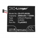 Alcatel OT-6039Y / TLp020K2 2000 mAh Li-Polymer 3,8 V (Cameron Sino)