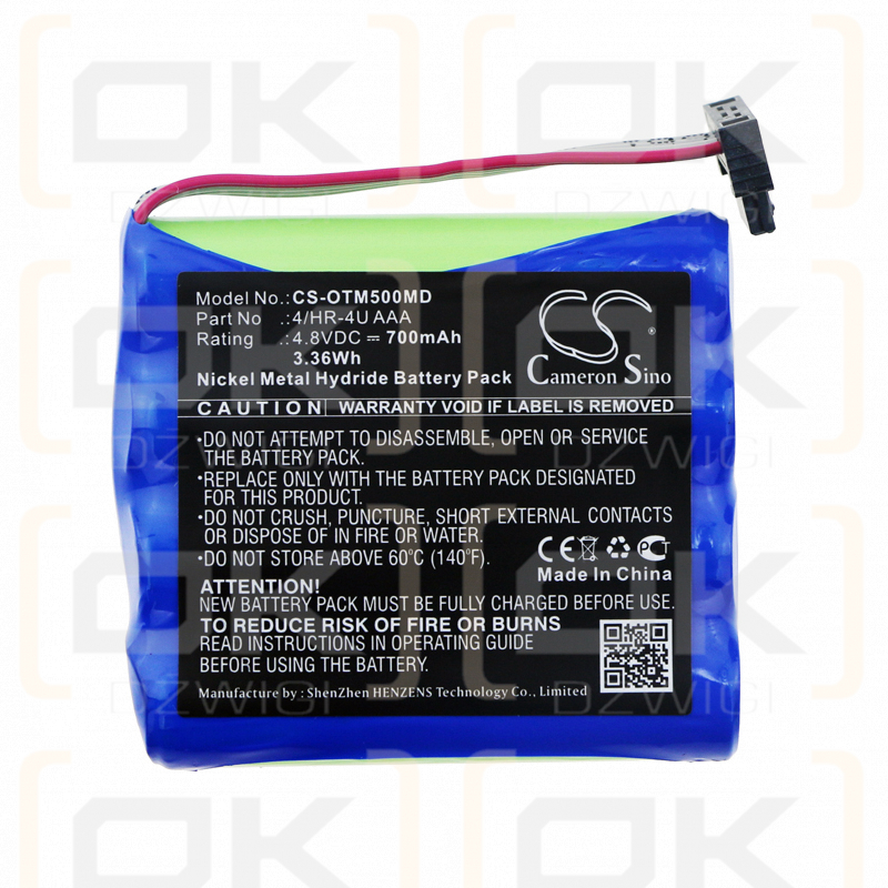 Optomed Smartscope M5 Pro / 4/HR-4U AAA 700mAh Ni-MH 4.8V (Cameron Sino)