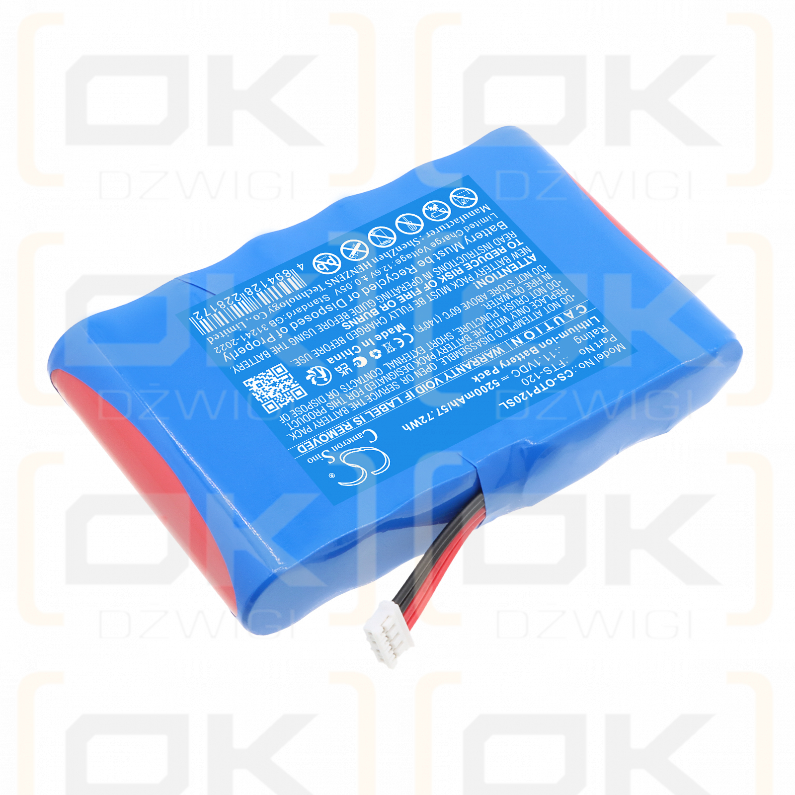 Bateria zamienna do OPWILL PFS-120 / FTS-120 5200 mAh Li-ion 11.1 V (Cameron Sino)