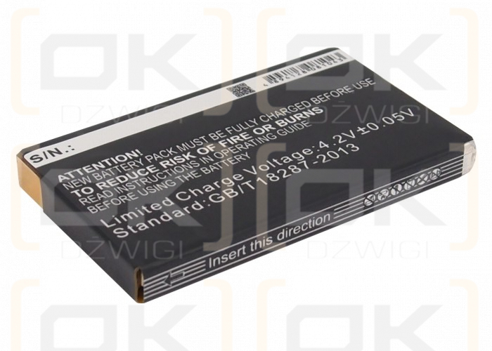 Batería Oregon Scientific TP393 / FYX053048A de iones de litio de 800 mAh y 3,7 V (Cameron Sino)