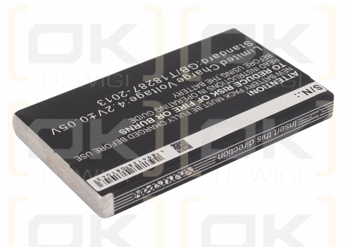 Batería Oregon Scientific TP393 / FYX053048A de iones de litio de 800 mAh y 3,7 V (Cameron Sino)