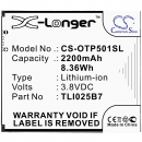 Alcatel 5011A / TLI025B7 2200mAh Li-ion 3.8V (Cameron Sino)