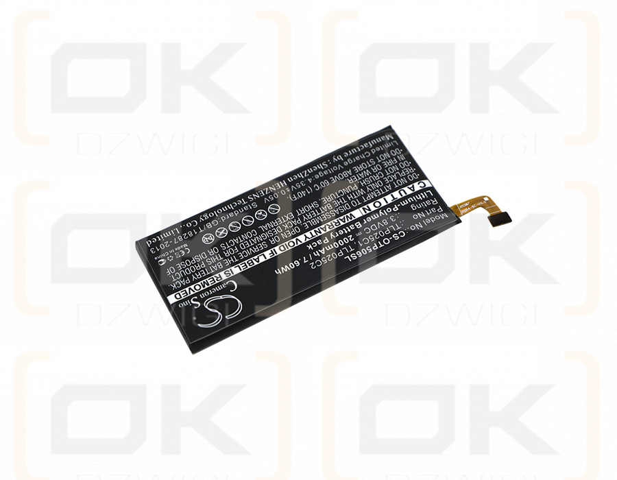 Alcatel OT-5056W / TLP025C1 2000 mAh Li-Polymer 3,8 V (Cameron Sino)