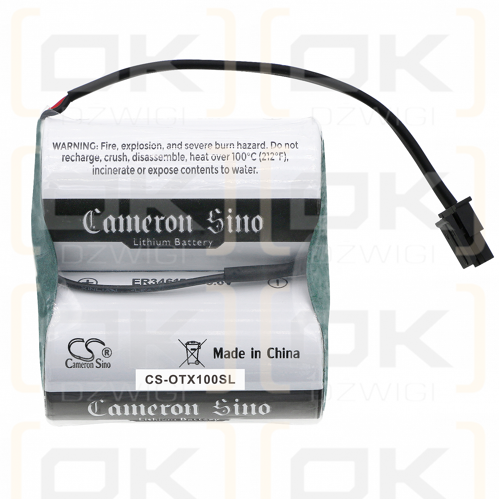 OleumTech C1D1 Oleumtech Sender / SX1000-BP3 28000 mAh Li-SOCl2 3,6 V (Cameron Sino)